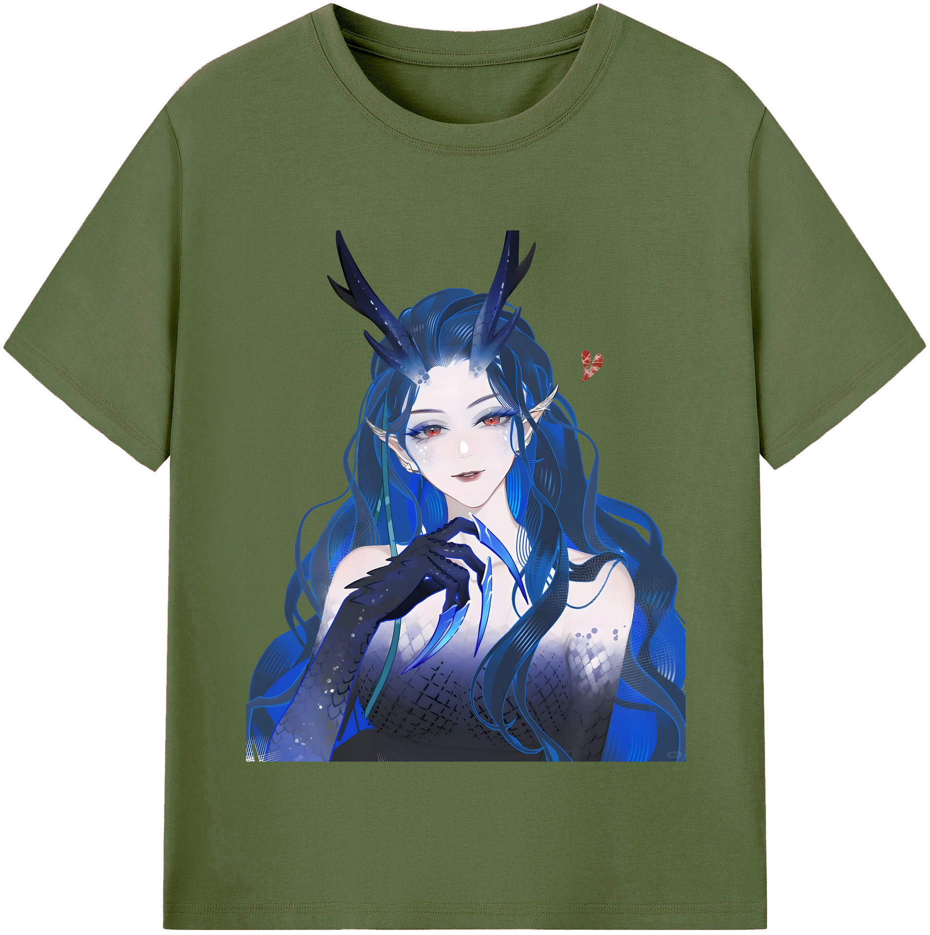 （画像用） Ne Zha 2 ナタ 魔童の大暴れ 綿100％半袖Tシャツ（フロントプリント）